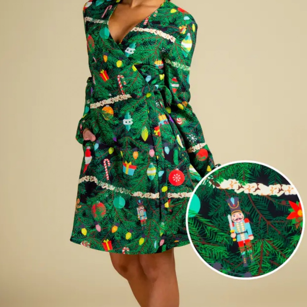 Christmas Tree camo Shinesty dress